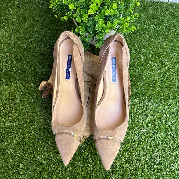 Sturat Weitzman Davia TAUPE Clear Trim
Pointed Toe Pump (Women) size 8 - Picture 16 of 16